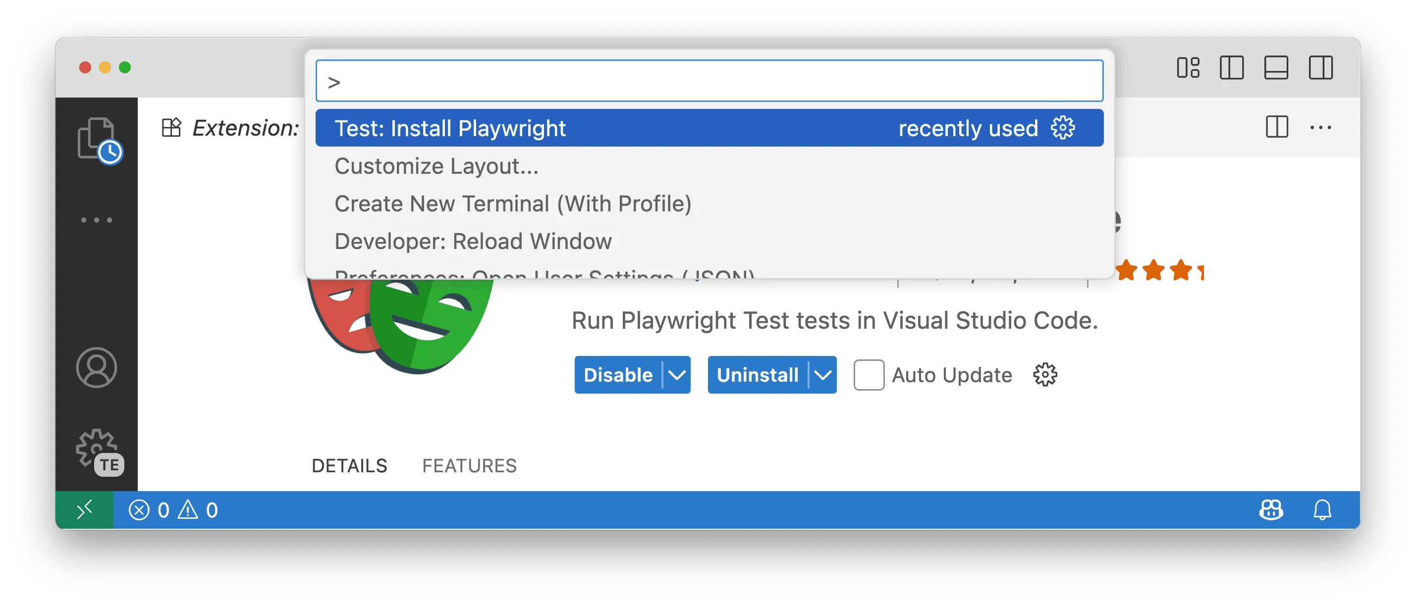 install playwright