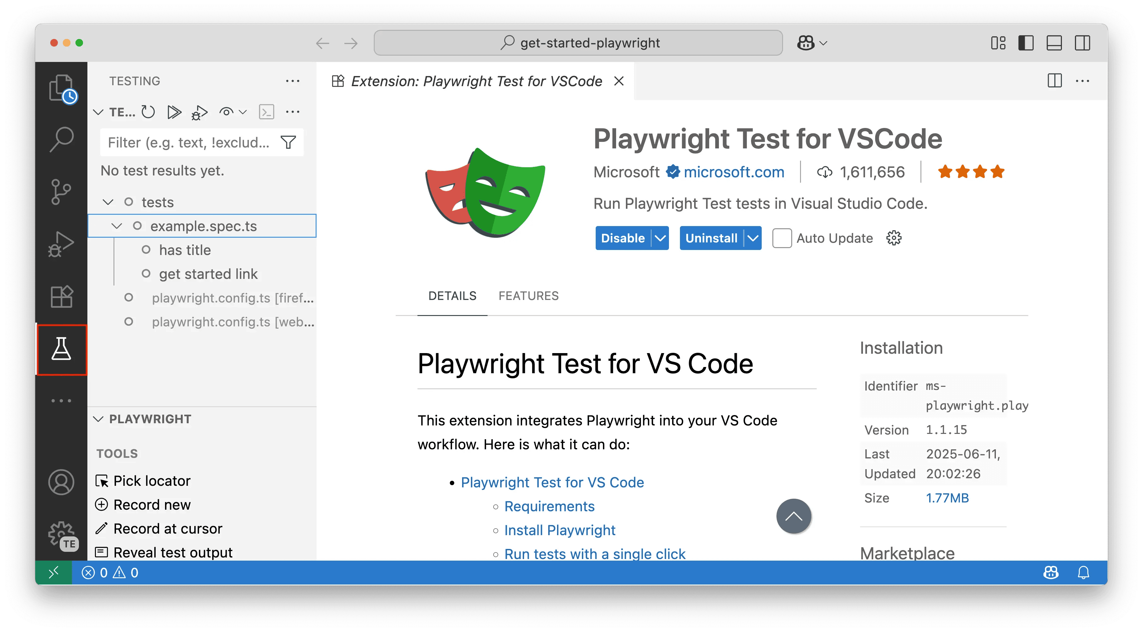 Testing Sidebar