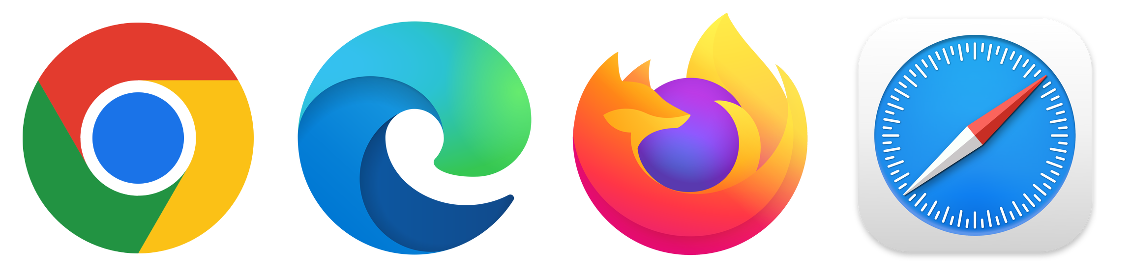 Chromium, Firefox, WebKit